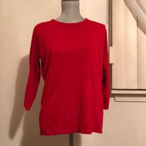 Red Plain Forever 21 sweater